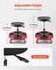 VEVOR Rolling Mechanic Stool with Wheels, 300 Lbs Capacity Garage Seat/Work Stool