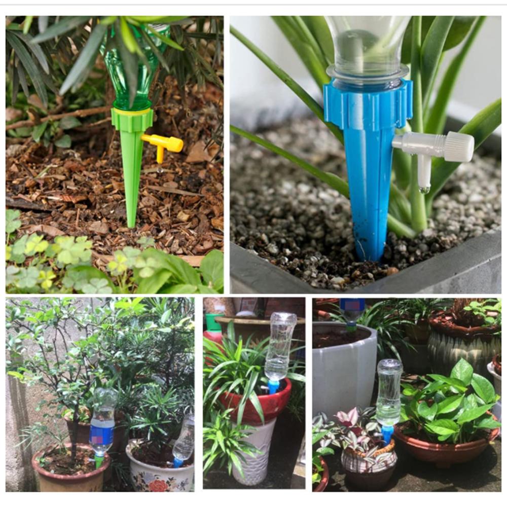 11-11pc Adjustable Automatic Drip Irrigation System Flower Auto Insert Water Dripper Device Plant Self Water Stakes Garden Tool