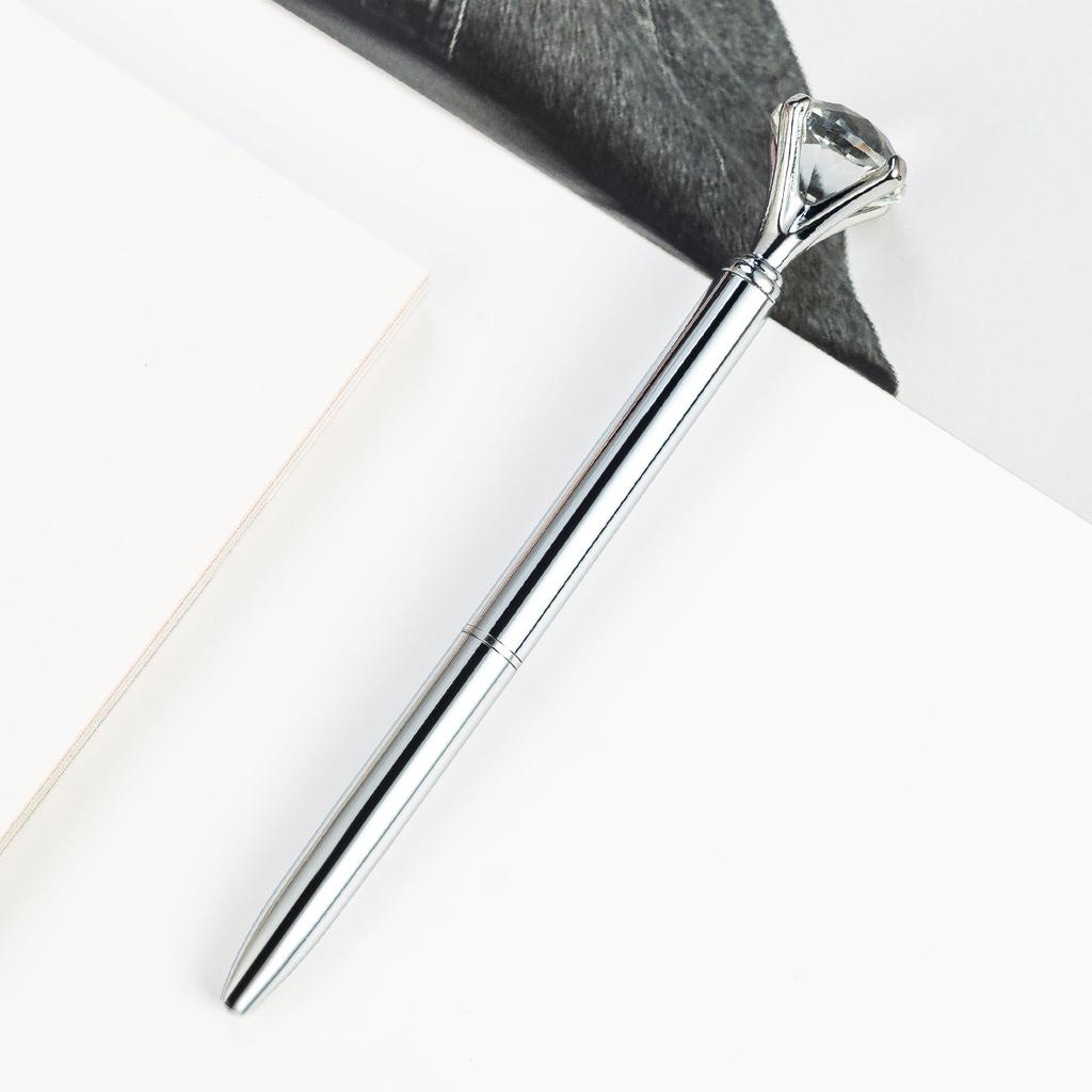 1pcs Upscale Diamond Metal Ballpoint Pens Business Office Gift Pen Creative School Supplies Stationery For Kids Writing Pens
