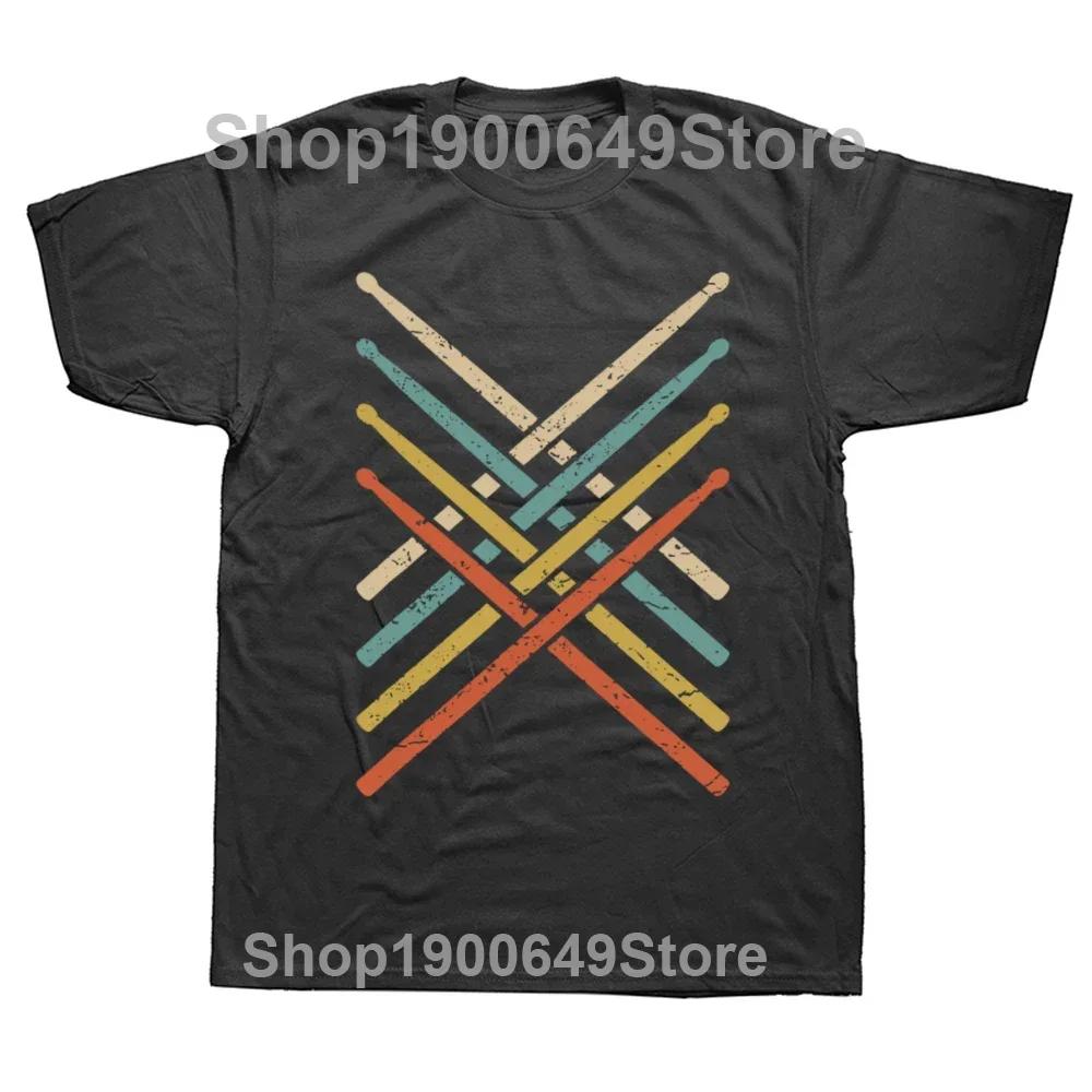 Drummer TShirt DRUM Drumsticks Drumming Musician Shirt Gift TShirt New Arrival Men Top TShirts Outdoor T Shirt Cotton