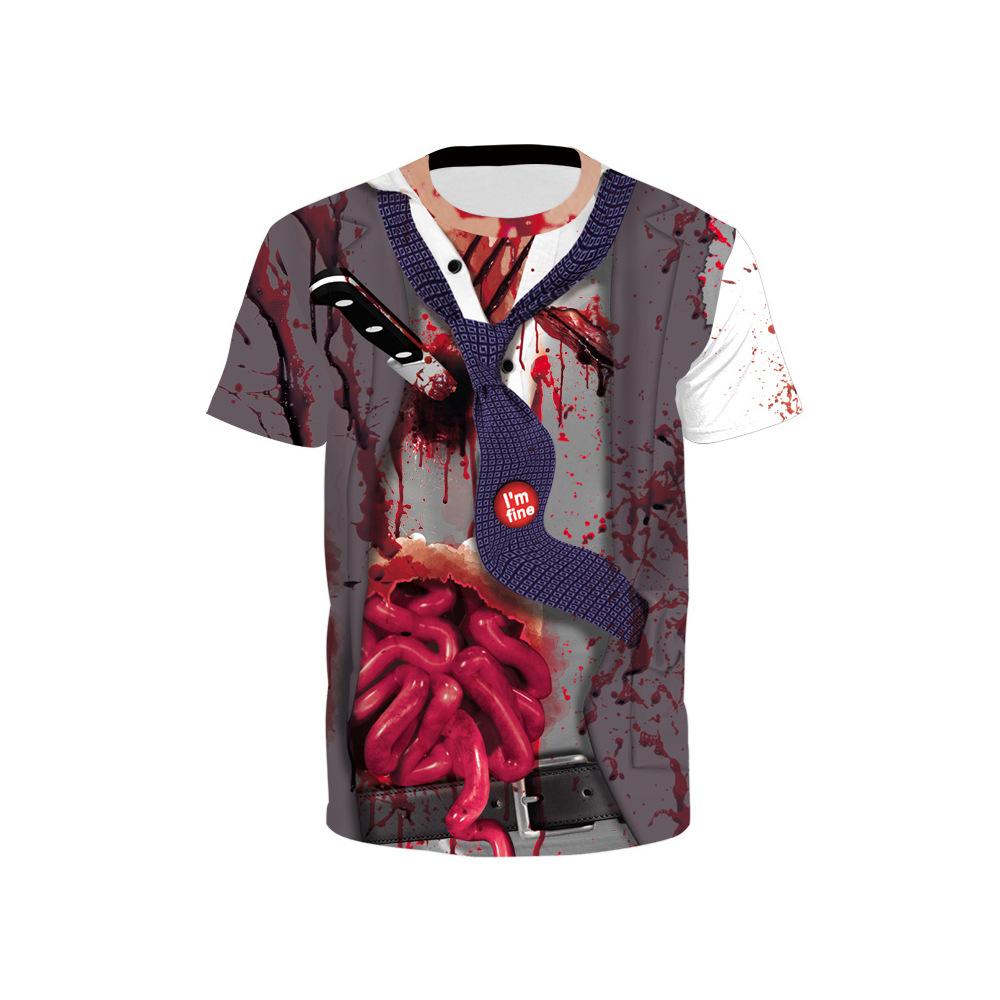 

Digital printed top, girls new Halloween loose shirt M