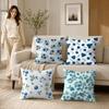 Blueberry Pattern Cushion Cover Silky Short Plush Invisible Zipper Dustproof Sofa Pillow Case For Home Decor