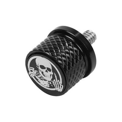 KOLEMO Stop Aluminium Rolka Błotnik Tylne Siedzenie Śruba Śruba Śruba Gwint 1/4"-20 Wzór Czaszki