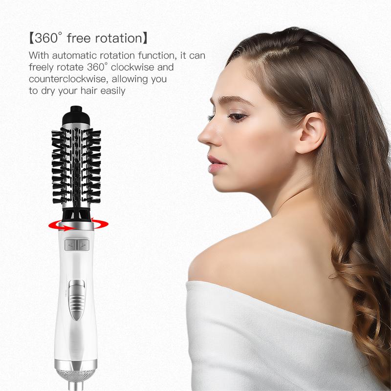 Wholesale Professional Multifunctional Hair Dryer Volumizer Rotating Hair Brush Comb Styling Air Comb Automatic Hair Dryer Brush