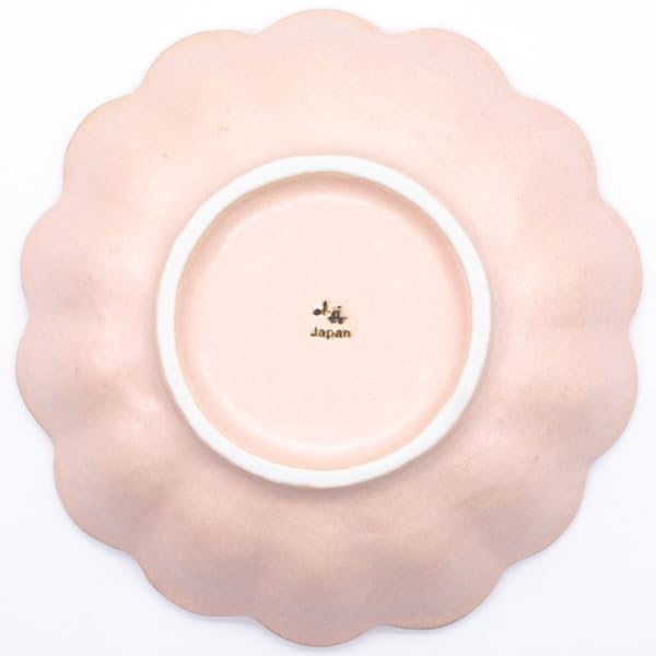 Mino Ware Kaneko Kohyo Neririnbana Microwave and Dishwasher Made in Product Number "Rinka" Bowl, Large, Pink, Design, Diameter Approx. 21cm, Safe,