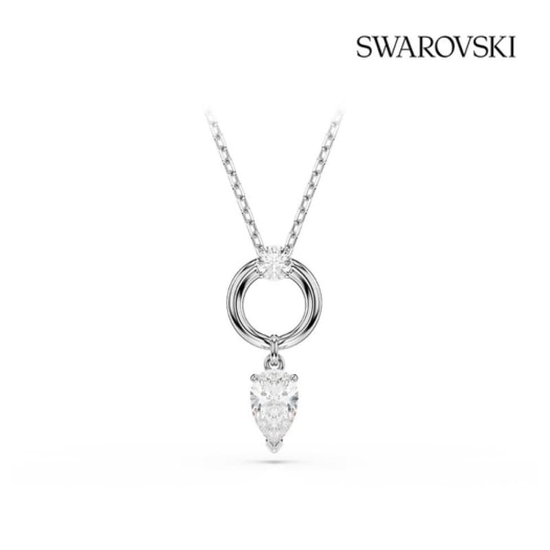 SWAROVSKI [Authentic product from headquarters/free shopping bag] Mesmera rhodium necklace 5723146