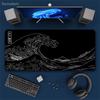 Minimalist Wave Design Mouse Pad NonSlip Rubber Base Keyboard Pad Smooth Desk Mat For Home Office Laptop Computer Daily Use