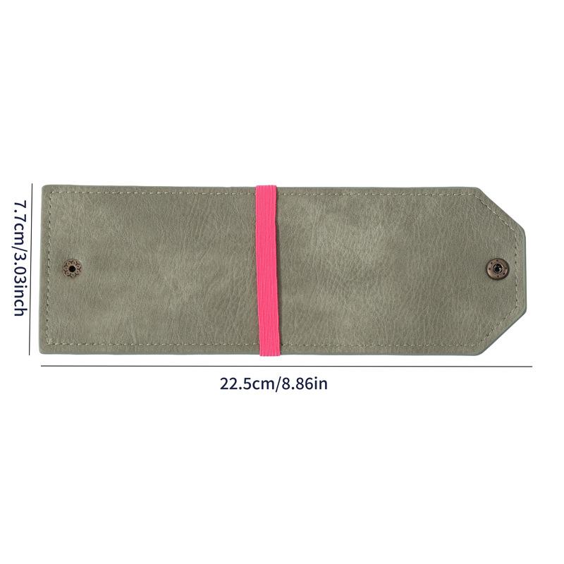 1Pcs Pu Leather Wallet / Money Wrapper Quick-Access Cash Holder Organizer Clip Bill Holder Storage Pouch Pocket Wallet