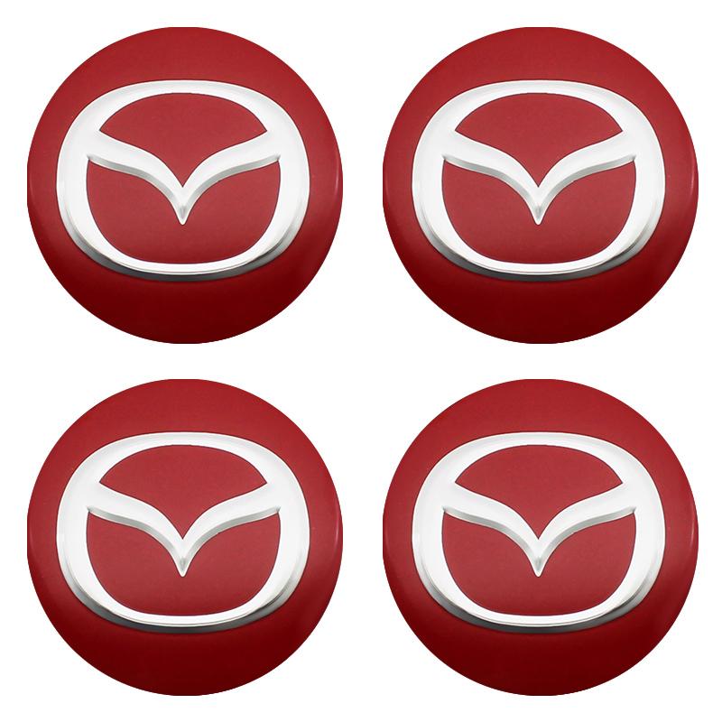 

4Pcs Wheel Center Hubcaps 56mm/60mm Diameter for Mazda Atenza GL MX-30 CX-30 2 3 4 5 6 8 CX-3 CX-5 Car Styling Exterior Accessor