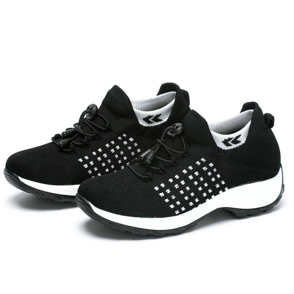 Dámské vycházkové tenisky Módní Pletené ponožkové tenisky Prodyšné Pohodlné Ošetřovatelské boty Ležérní Platformové mokasíny Protiskluzové