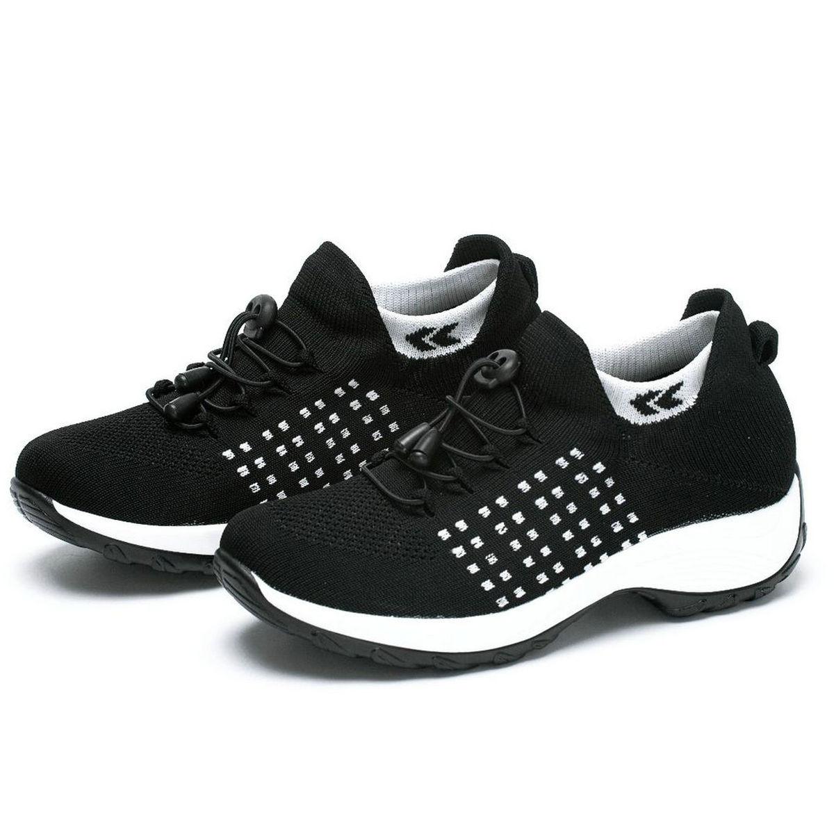 

Женские кроссовки для ходьбы, модные кроссовки с плетением Fly, дышащие, удобные, для кормления грудью, повседневные мокасины на платформе, нескользящие 35