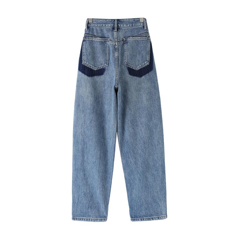 Women's New Autumn High Waisted Slimming All In One Thick Denim Wide Leg Pants