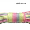 Durable Parachute Cord Multi-Strand Bracelet Cord New Rainbow Paracord Rope  Survival Gear