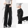 2026 Spring Women's Thin Paratrooper Wide-Leg Casual Quick-Dry Sports Pants