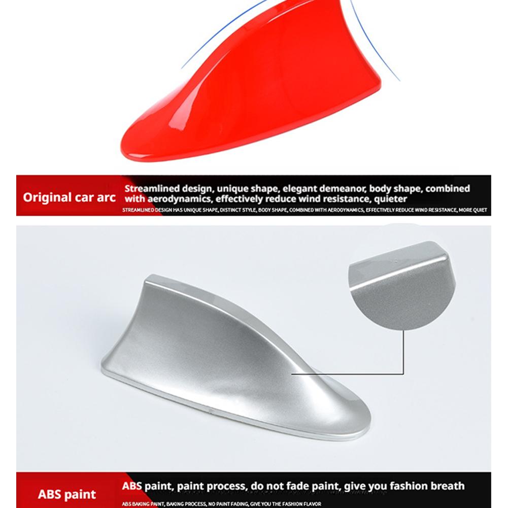 Car Shark Fin Antenna Radio FM Antenna Signal Aerials Replacement Auto Styling Roof Signal Aerial Decoration Radio Shark Fin