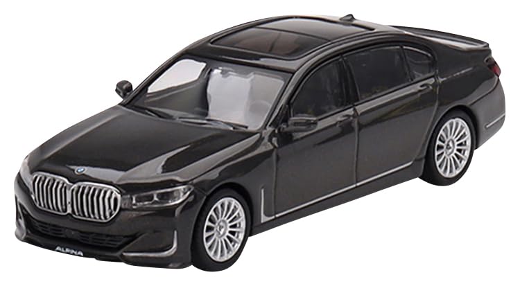 MINI GT Scale BMW Alpina B7 xDrive In Duravit Gray Finished Product 1/64 Metallic, Left-hand Drive,