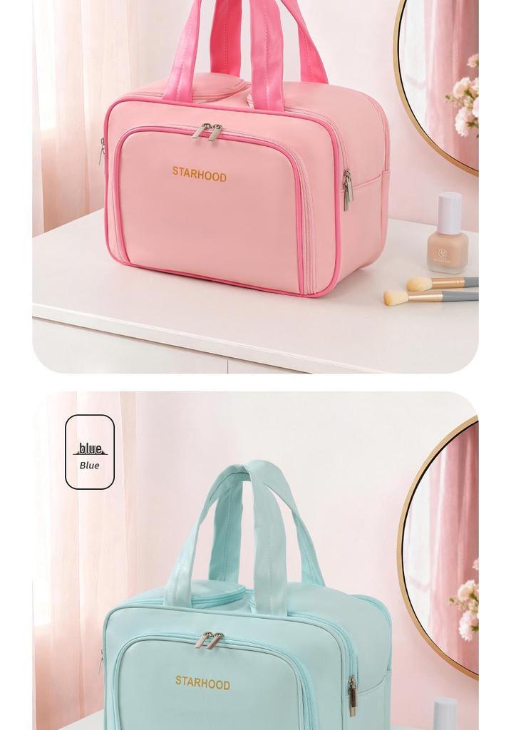 Large Capacity Multi-functional Makeup Bag with Multi-layer Compartments - Portable Travel Toiletry Storage Bag