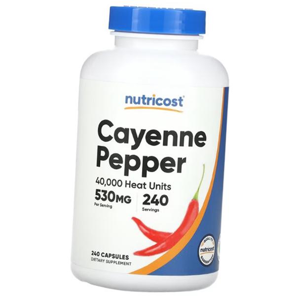 Cayenne Pepper Capsules, Cayenne Pepper 40000, Nutricost 240caps (71647057)