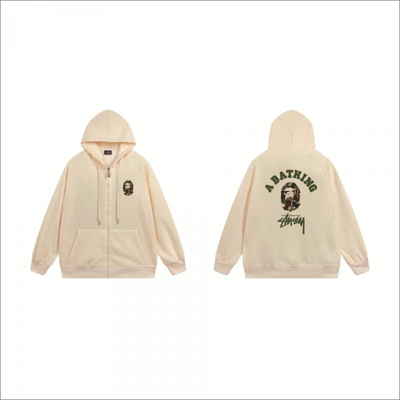 Stu Print Kapuzenpullover Langarm Herren Damen Winter Freizeit Übergroß Pullover