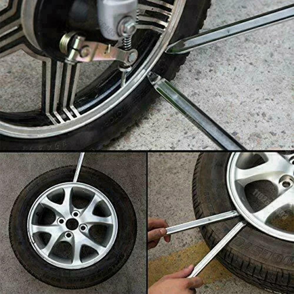 1/3PC Car Tire Wrench Removal Tool Steel Spoon Tire Iron Rim Opener Lever Changer Repair Tools Motorcycle Bicycle Accessories