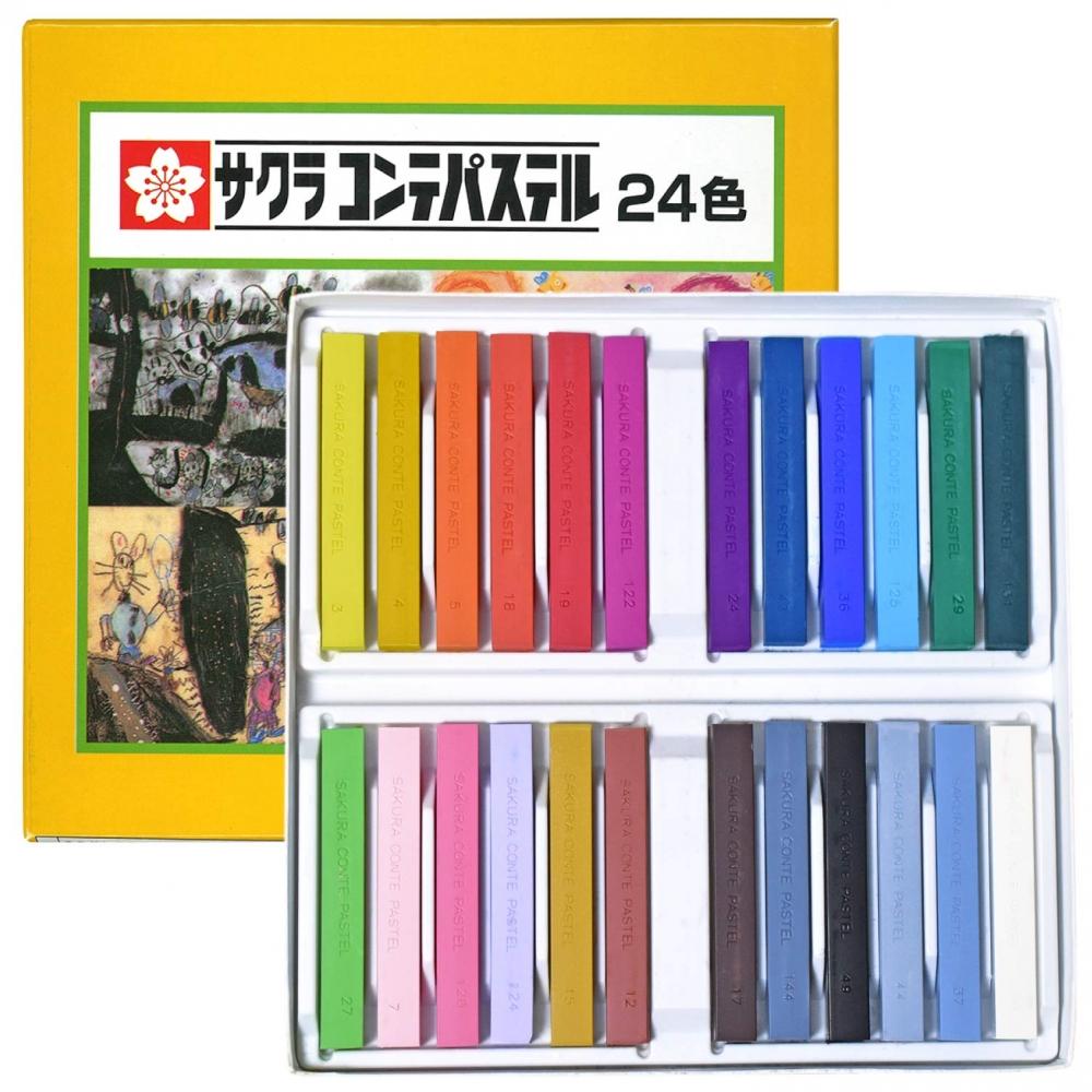 

Пастель Sakura Crepas Conte Pastel 24 цвета CT24