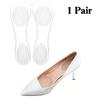 Transparente Silikon-Gel-Fersenkissen Anti-Rutsch Stoßdämpfende Einlagen für High Heels Sandalen Ganztägiger Komfort Polster