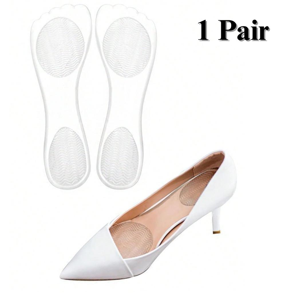 Transparente Silikon-Gel-Fersenkissen Anti-Rutsch Stoßdämpfende Einlagen für High Heels Sandalen Ganztägiger Komfort Polster