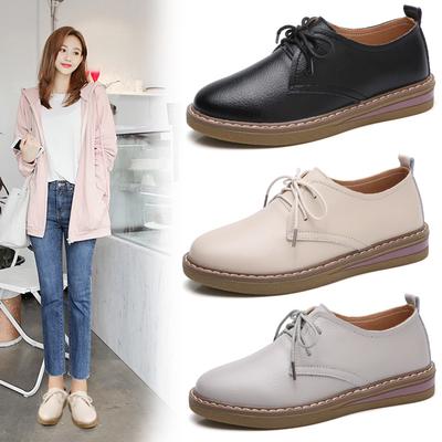 Neue trendige Damenschuhe im britischen Stil, Herbst, lässige kleine Lederschuhe für Damen, passende Arbeitsschuhe im koreanischen Stil
