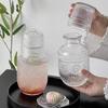 With Cup Glass Water Bottle Transparent Cold Pitcher Household Water Jug  Afternoon Tea