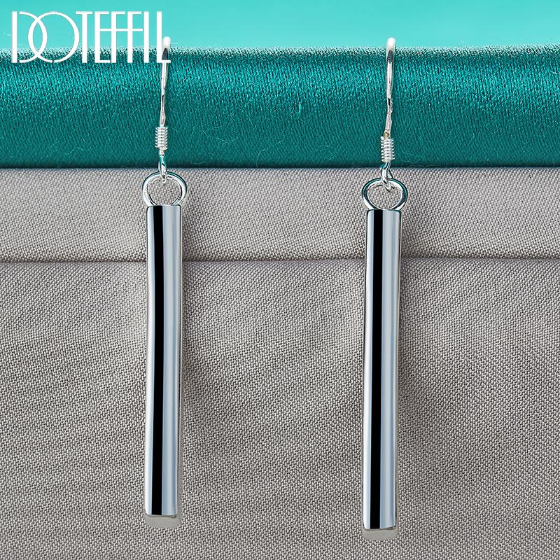 925 Sterling Silver Piercing Earrings Fashionable Wedding Jewelry