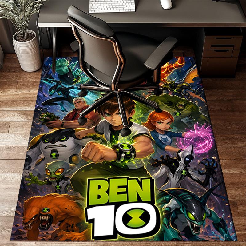 Ben Alien Force Floor Mat for Living Room, Game Rooms, Office, Bedroom, Office Floor Mat Playful Design, Christmas Fan Gifts