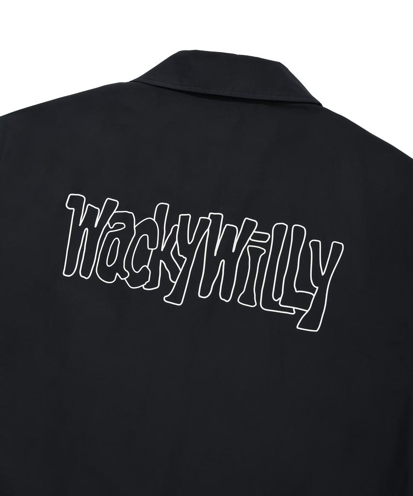 Wacky Willy Typo Coach Jacket Black