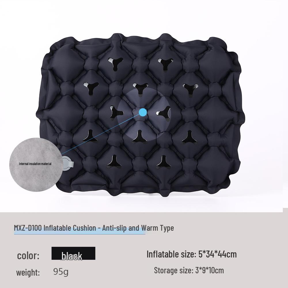

Lightweight Outdoor Inflatable Non-Slip Cotton-Padded Warm Seat Cushion for Camping and Hiking 5x34x44CM