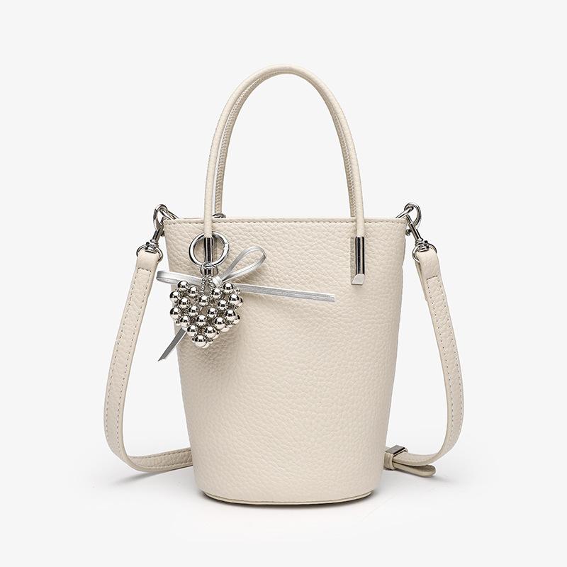 

Изысканная маленькая сумка, вместительная сумка-ведро, маленькая сумка через плечо бежевый