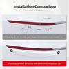 2Pcs Car Front Rear Bumper Scratch Protector Spoiler Rubber Sticker For Lexus LS LC IS350 ES300 GS350 CT200h GX460 LX570 RX500h