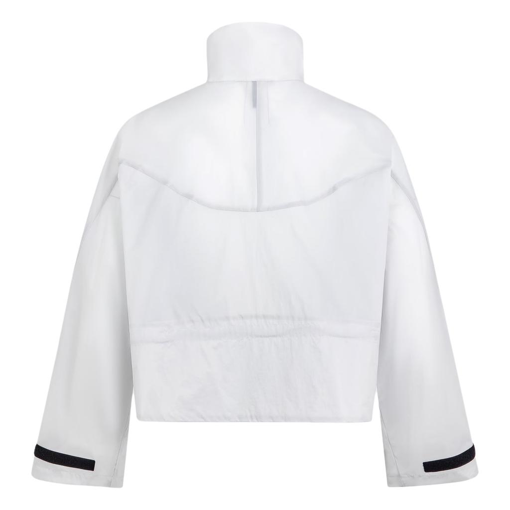 Adidas FOS Series Future Style Woven Jacket Fashion Simple Loose Versatile Stand Collar Jacket Women Jacket Light-Gray JM4273