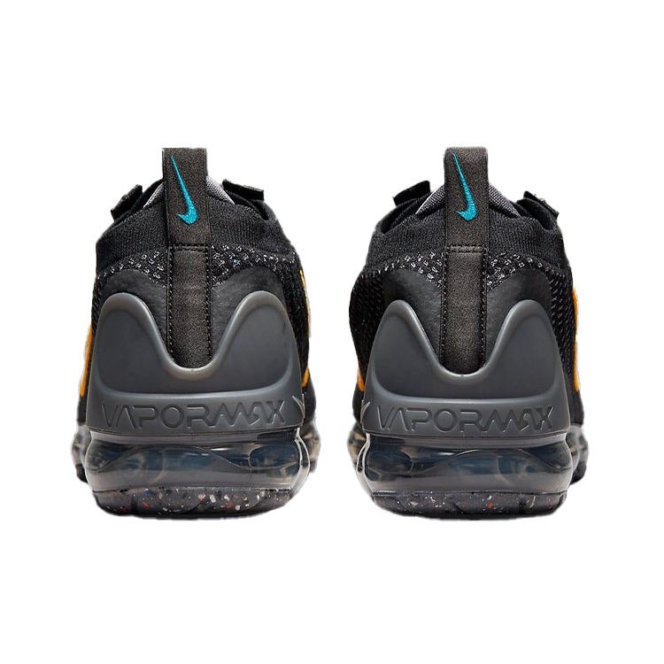Nike Air VaporMax 2021 Flyknit Black University Gold Men Sneakers Dark-Grey White DH4086-001