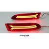 2PCS Car Reflector For Toyota Avanza 2015 2016 2017 LED Rear Fog Lamp Brake Light Bumper Light Auto Bulb Decoration Lamp
