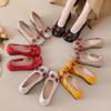 Shallow Single Shoes, Genuine Leather Women's Shoes, Shoes and Flowers, One Pedal, Doudou Round Head Thick Sole, Spring and Autumn Ethnic Style