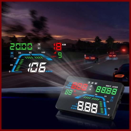 A900 Windshield Projector Convenient Wide Compatibility Stable 3.5-Inch Head-Up Display