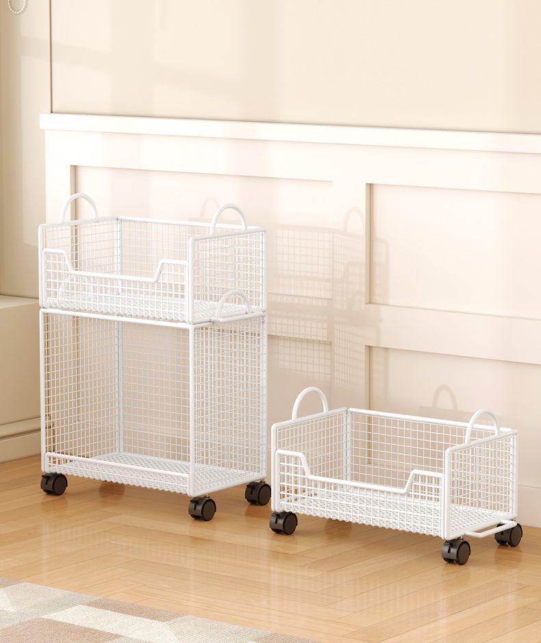 Mobile Under-Desk Bookshelf with Wheels for Students