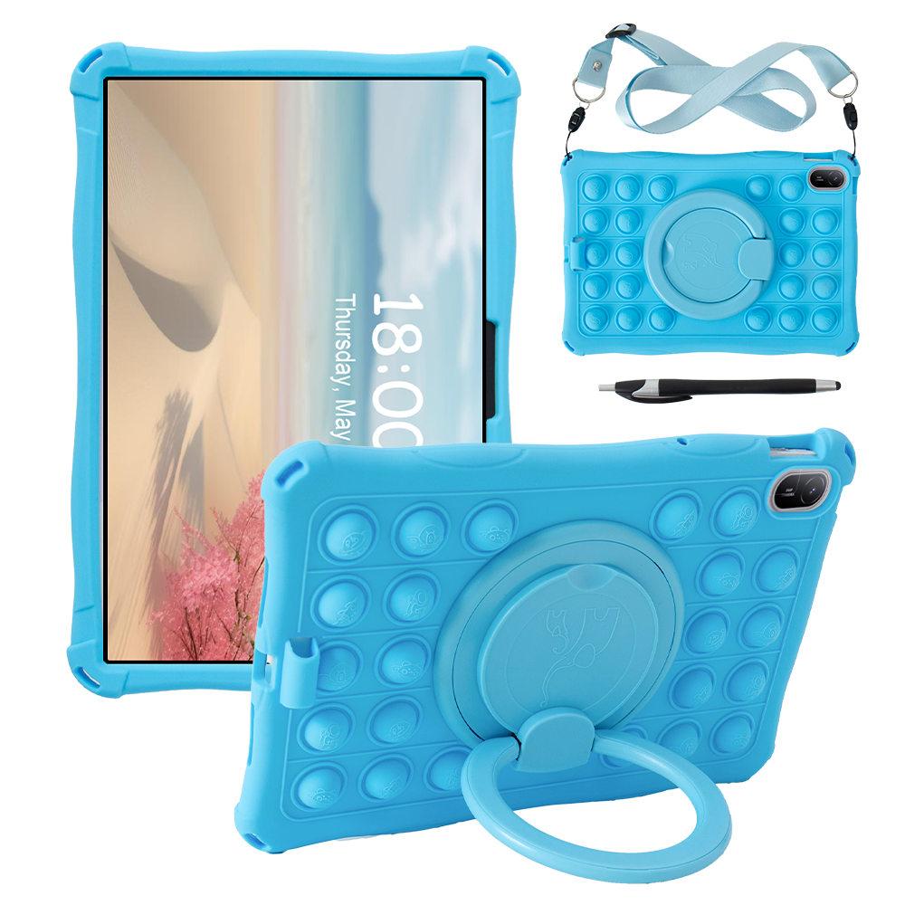 Rotating Bubble Soft Silicone Case For Huawei MatePad SE 11inch 2025 Kickstand Kids Safe Tablet Cover