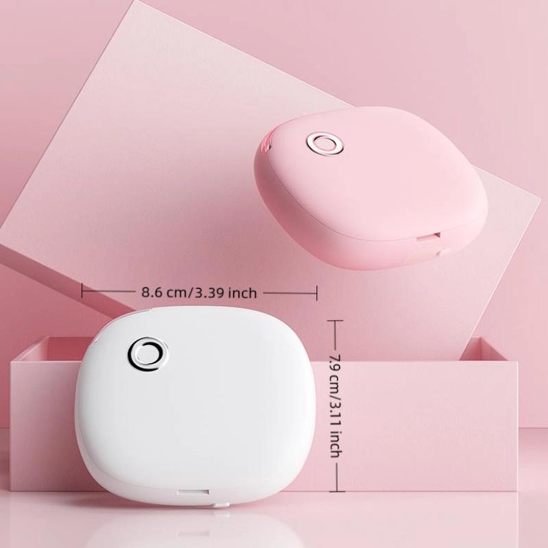 Contact Lens Ultrasonic Cleaning Machine Small Size Travel Rechargeable 3 Gear Cleaning Modes With Mirror Cleaning Box Adults