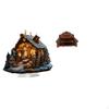 Nativity Scene Sculpture Acrylic Standing Ornament Table Centerpiece Miniature Sofa Dollhouse