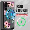 Highend Luxury Quality Flowers Print Magnetic Case For Samsung Galaxy S25 S24 S22 S23 Ultra S22 Plus S21 S20 S24 FE For Magsafe Matte Hard Cover