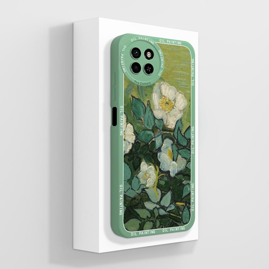 Liquid Silicone Case For Itel S23 4G Back Cover Luxury Shockproof Avocado Daisy Camera Protection Matte Anti Drop Phone Bags For Itel S 23 Bumpers