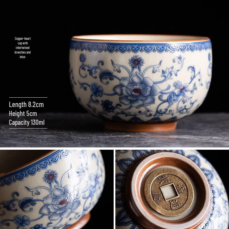 Hand-painted Ceramic Kung Fu Teacup