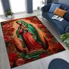 HD Faith Virgin Mary Jesus Blessed Rug Carpet for Bedroom Living Room Sofa Home Doormat Decor,Kids Play Non-slip Floor Mat