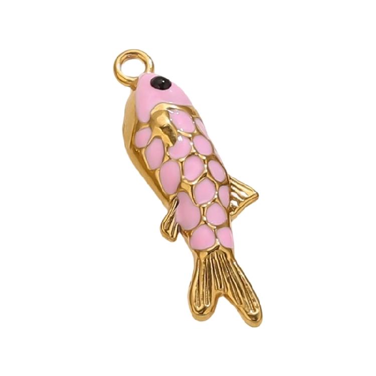 Creative Handmade Fish Pendant In Bright Colors Handmade Jewelry Accessory For Individualized Necklace Bracelet Design