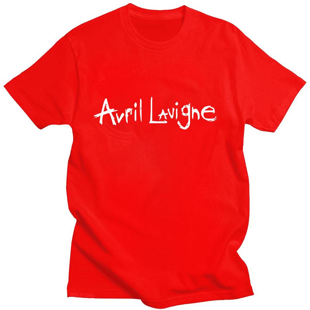 Avril Lavigne T-shirt Short Sleeve Gothic Cotton Tee-shirt Funko Pop Hip Hop Retro Tshirt Sudaderas High Quality Casual Clothing